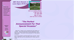 Desktop Screenshot of abcstorkrental.com